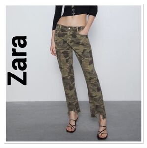 NWT Zara camouflage jeans